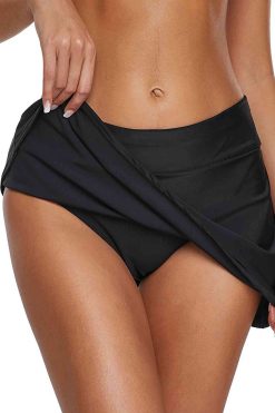 Angelsin Etekli Bütün Bikini Alt Siyah - Görsel 4