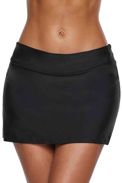 Angelsin Etekli Bütün Bikini Alt Siyah - Görsel 6