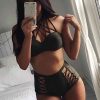 Angelsin Haki Yeşil Yüksek Bel Bikini Takım