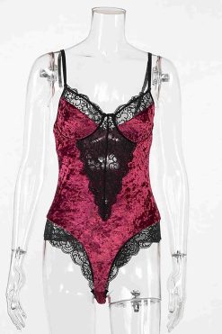 Merry See Kadife Body Gecelik Babydoll Çok Renkli - Görsel 5