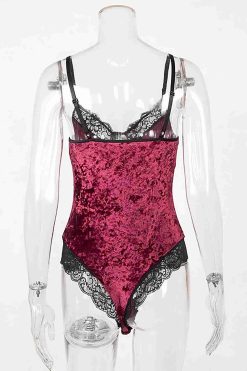 Merry See Kadife Body Gecelik Babydoll Çok Renkli - Görsel 4