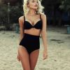 Angelsin Siyah Kaplı Bikini Üstü