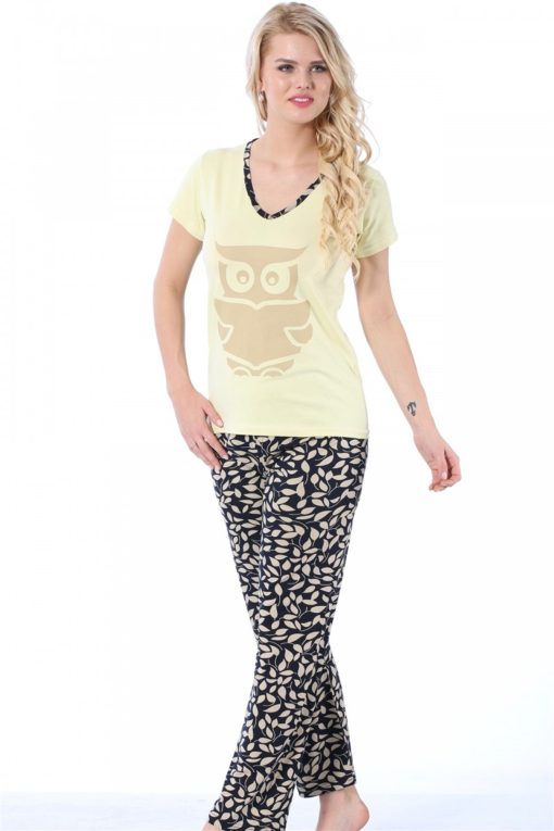 Moda Çizgi Kadın Penye Pijama