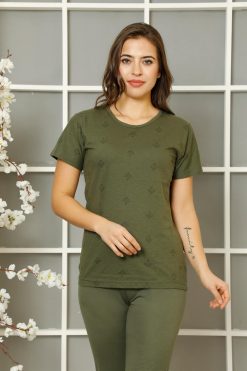 Moda Çizgi Kadın Penye Pijama