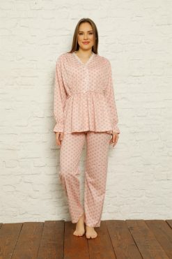 Moda Çizgi Kadın Penye Pijama