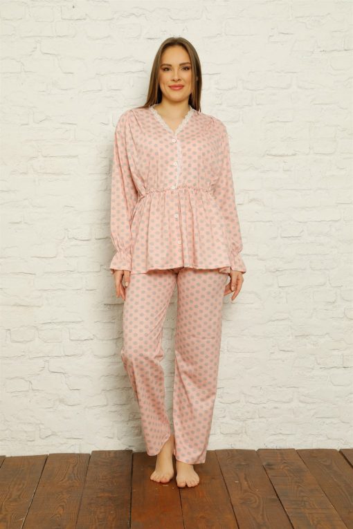 Moda Çizgi Kadın Penye Pijama