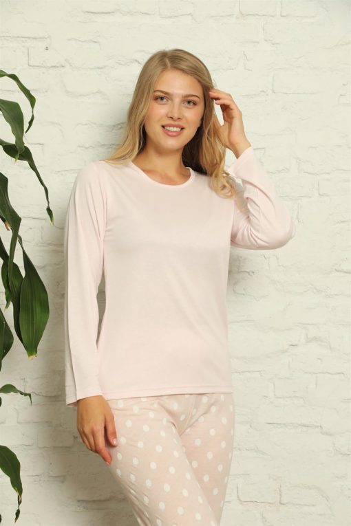 Moda Çizgi Kadın Penye Pijama
