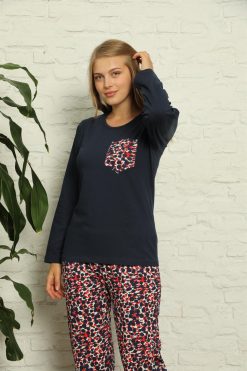 Moda Çizgi Kadın Penye Pijama