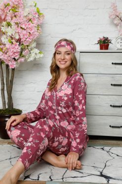 Moda Çizgi Kadın Penye Pijama