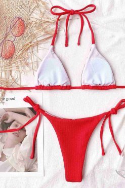 Angelsin Bağlamalı Bikini Altı Kırmızı - Görsel 3
