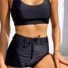 Angelsin Tankini Bikini Üstü Siyah