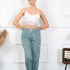 Moda Çizgi Kadın Pamuklu Alt Pijama 27454