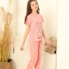 Moda Çizgi Kız Çocuk Kısa Kollu Pijama Takımı 20369