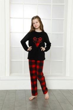 Moda Çizgi WelSoft Polar Çocuk Pijama Takımı 4632
