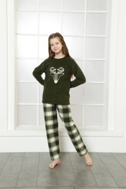 Moda Çizgi WelSoft Polar Çocuk Pijama Takımı 4633