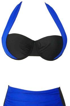 Angelsin Mavi Siyah Bikini üstü - Görsel 4